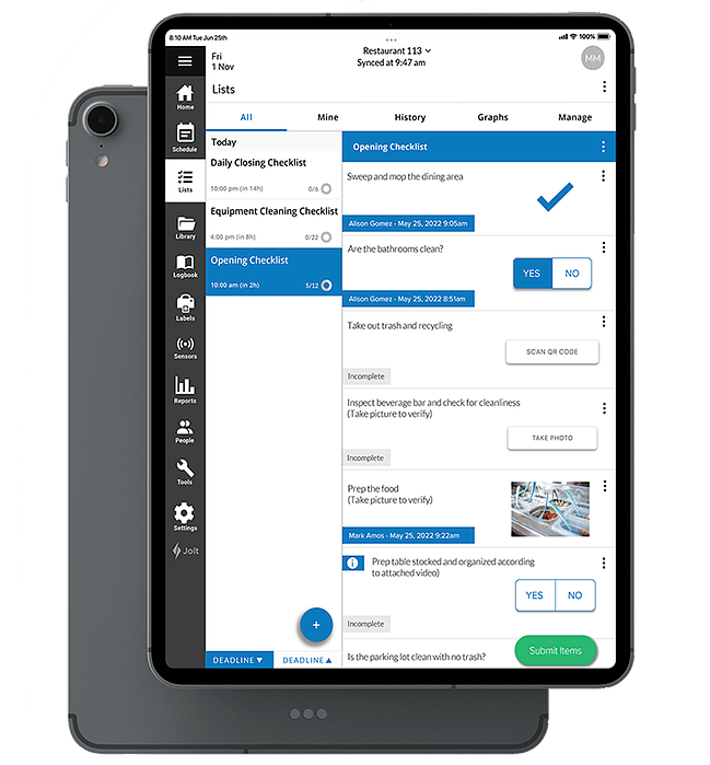 Jolt List Module