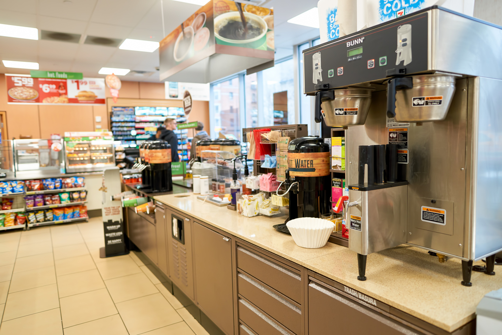 Convenience store interior